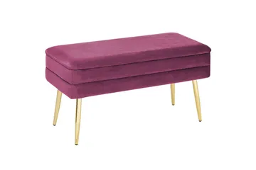 Säilytyspenkki Durham Punainen/kulta