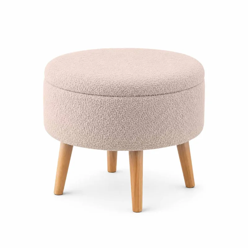 Säilytysrahi Atelier Del Sofa Berlin Wellsoft (Ø45 x K44 cm) Beige, undefined