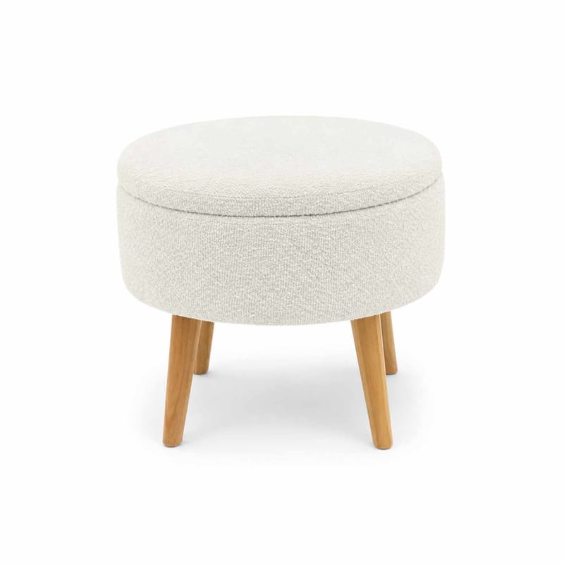 Säilytysrahi Atelier Del Sofa Berlin Wellsoft (Ø45 x K44 cm) Valkoinen, undefined