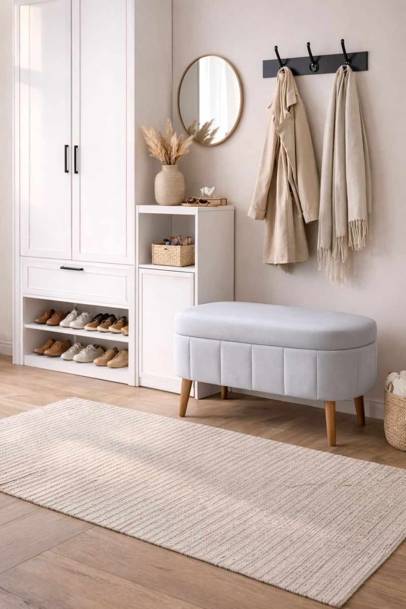 Säilytysrahi Atelier Del Sofa Mini Oslo (60 x 46 x 35 cm) Harmaa - Huonekalut - Tuoli & nojatuoli - Jakkara & jalkarahi - Säkkirahi