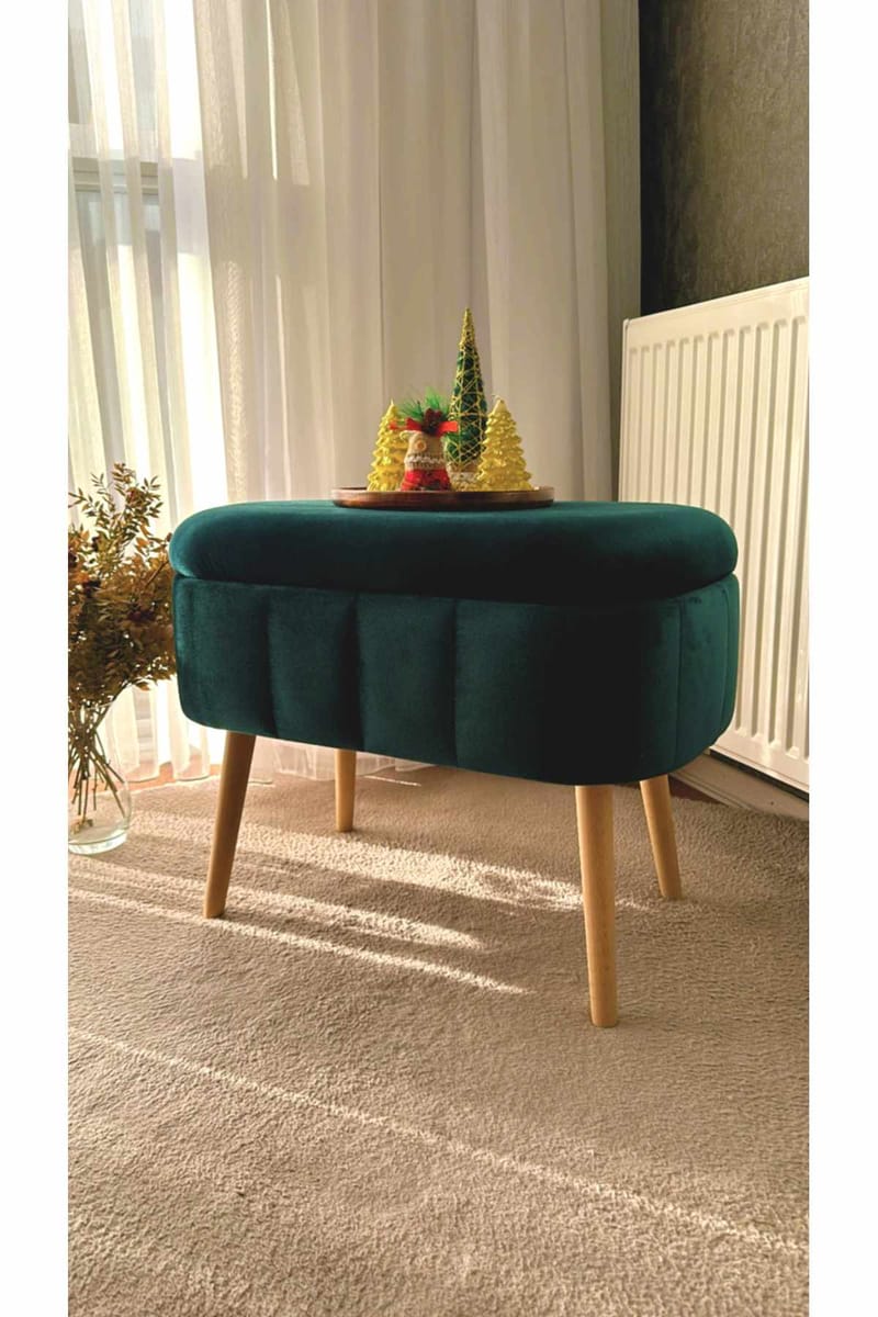 Säilytysrahi Atelier Del Sofa Mini Oslo (60 x 46 x 35 cm) Smaragdi - Huonekalut - Tuoli & nojatuoli - Jakkara & jalkarahi - Säkkirahi