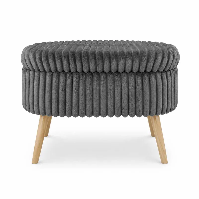 Säilytysrahi Atelier Del Sofa Mini Oslo Linen (60 x 46 x 35 cm) Antrasiitti, Antrasiitti
