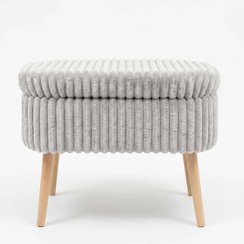 Säilytysrahi Atelier Del Sofa Mini Oslo Linen (60 x 46 x 35 cm) Harmaa, undefined