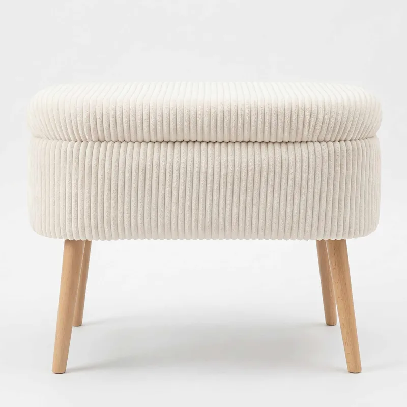 Säilytysrahi Atelier Del Sofa Mini Oslo Linen (60 x 46 x 35 cm) Kermanvärinen, undefined
