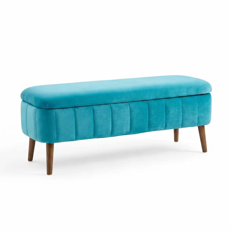 Säilytysrahi Atelier Del Sofa Oslo Babyface (90 x 46 x 35 cm) Turkoosi