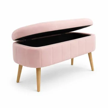 Säilytysrahi Atelier Del Sofa Oslo Babyface (90 x 46 x 35 cm) Vaaleanpunainen