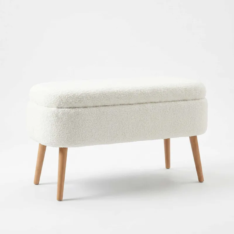 Säilytysrahi Atelier Del Sofa Oslo Wellsoft (90 x 46 x 35 cm) Valkoinen, undefined