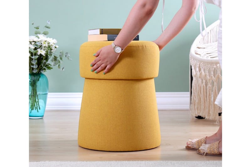 Istuinrahi Alamogordo 40 cm - Sinappikeltainen - Huonekalut - Tuoli & nojatuoli - Jakkara & jalkarahi - Säkkirahi