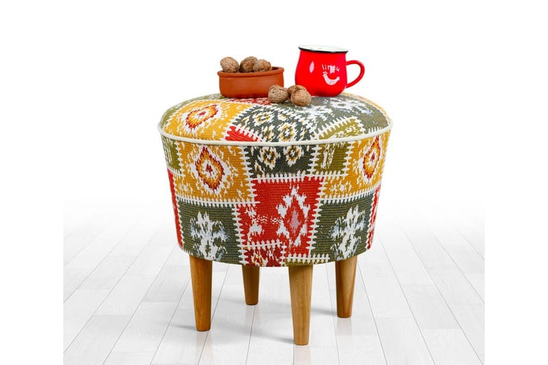 Istuinrahi Ansonia 42 cm - Beige/Punainen - Huonekalut - Tuoli & nojatuoli - Jakkara & jalkarahi - Säkkirahi