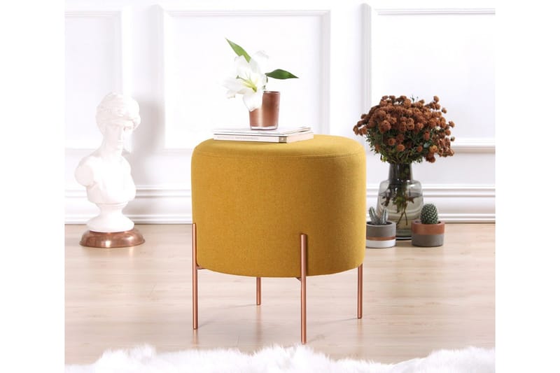 Istuinrahi Armidale 40 cm - Sinappikeltainen - Huonekalut - Tuoli & nojatuoli - Jakkara & jalkarahi - Säkkirahi