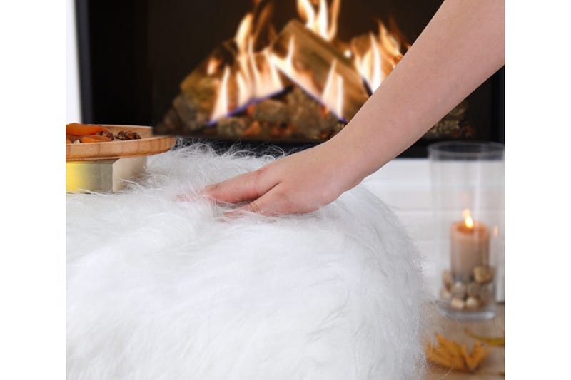 Istuinrahi Beaudesert 50 cm - Valkoinen - Huonekalut - Tuoli & nojatuoli - Jakkara & jalkarahi - Säkkirahi