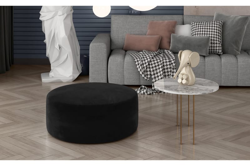 Istuinrahi Beroun Pyöreä - Musta - Huonekalut - Tuoli & nojatuoli - Jakkara & jalkarahi - Säkkirahi