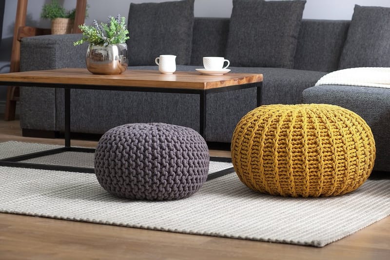 Istuinrahi Conrad II 50 cm - Keltainen - Huonekalut - Tuoli & nojatuoli - Jakkara & jalkarahi - Säkkirahi
