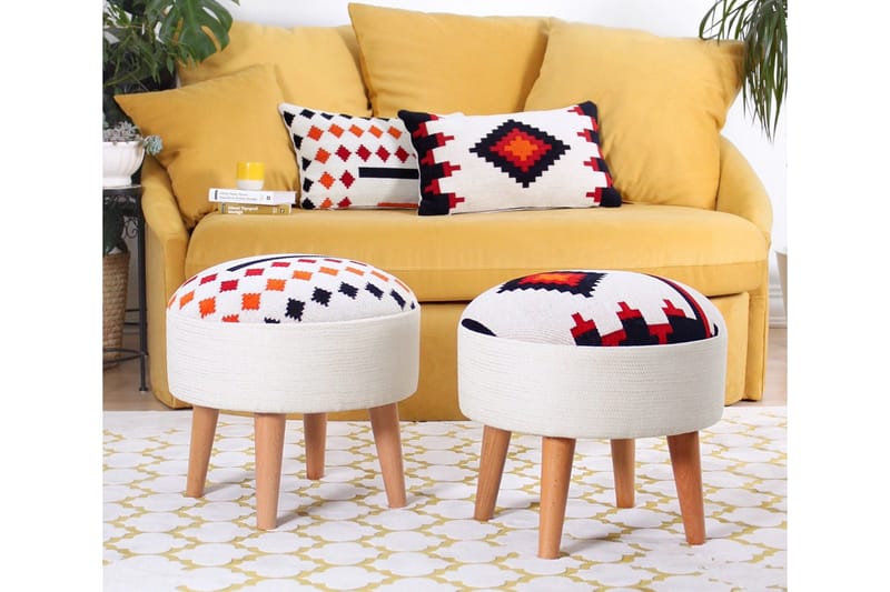 Istuinrahi Coupeville 46 cm - Monivärinen - Huonekalut - Tuoli & nojatuoli - Jakkara & jalkarahi - Säkkirahi