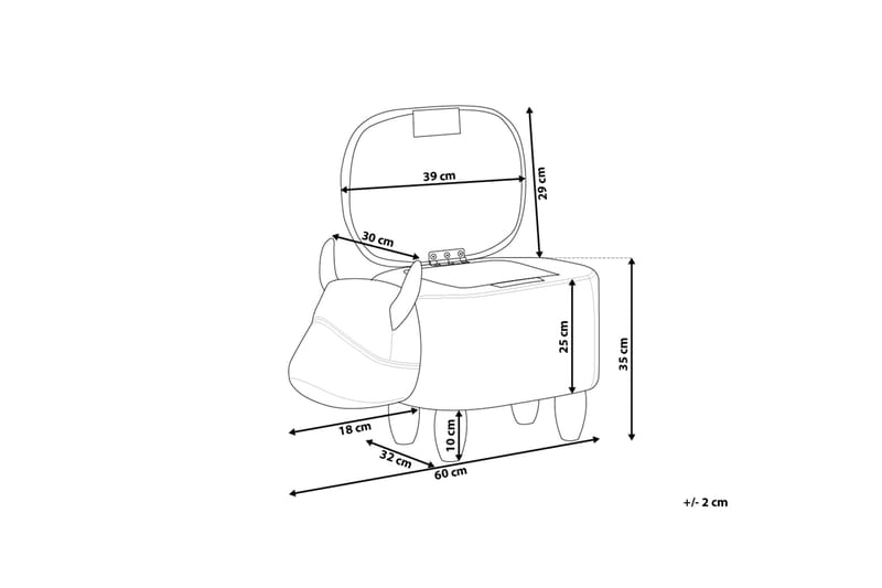 Istuinrahi Cow 60 cm - Huonekalut - Tuoli & nojatuoli - Jakkara & jalkarahi - Säkkirahi