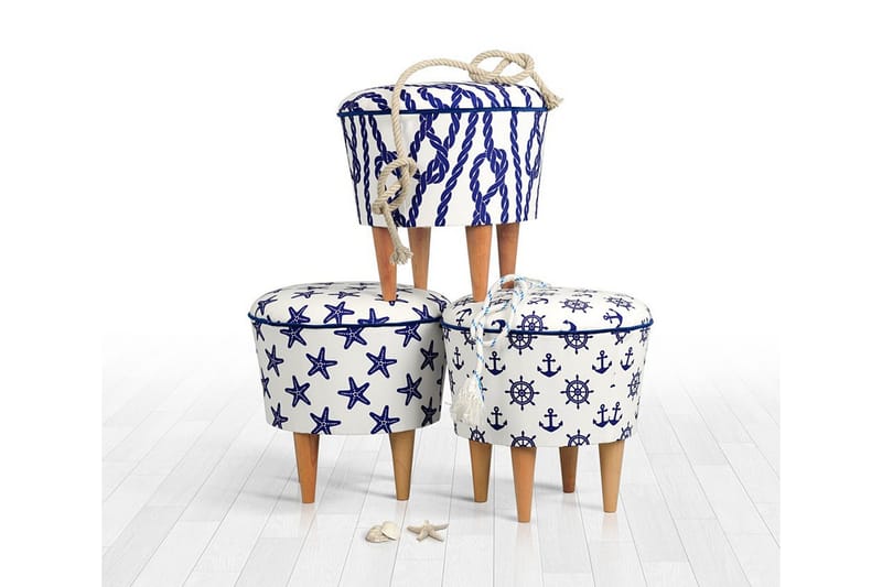 Istuinrahi Cunday 42 cm - Sininen - Huonekalut - Tuoli & nojatuoli - Jakkara & jalkarahi - Säkkirahi