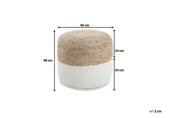 Istuinrahi Dalama 46 cm - Beige - Huonekalut - Tuoli & nojatuoli - Jakkara & jalkarahi - Säkkirahi