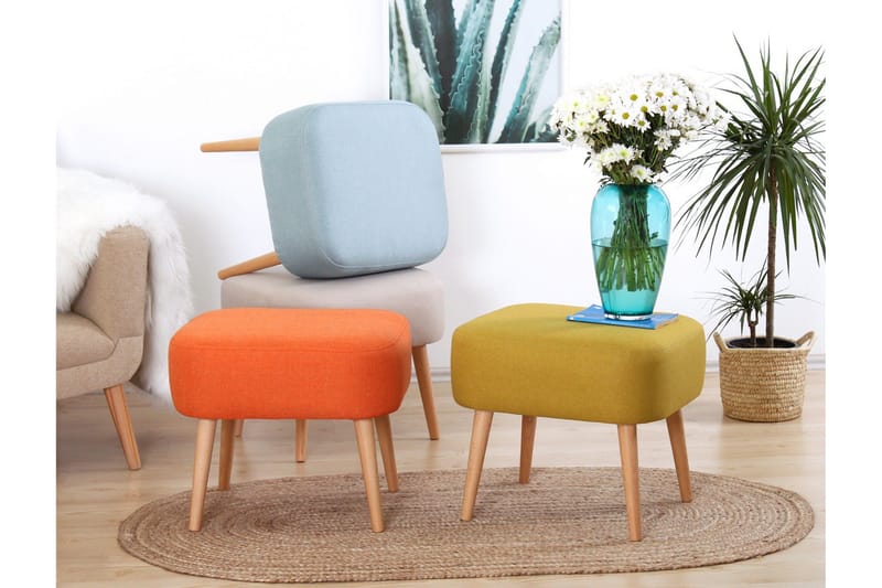 Istuinrahi Eastchester 50 cm - Oranssi - Huonekalut - Tuoli & nojatuoli - Jakkara & jalkarahi - Säkkirahi