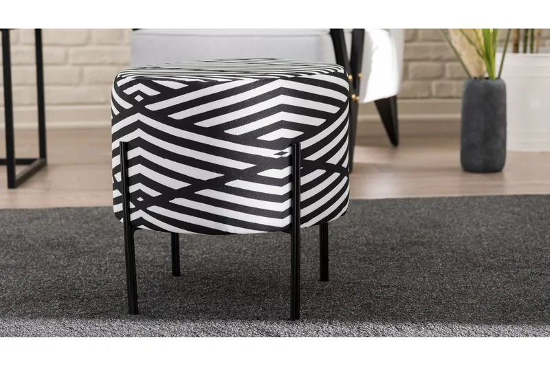 Istuinrahi Gembira - Musta/Valkoinen - Huonekalut - Tuoli & nojatuoli - Jakkara & jalkarahi - Säkkirahi