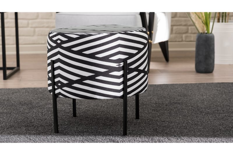 Istuinrahi Gembira - Musta/Valkoinen - Huonekalut - Tuoli & nojatuoli - Jakkara & jalkarahi - Säkkirahi