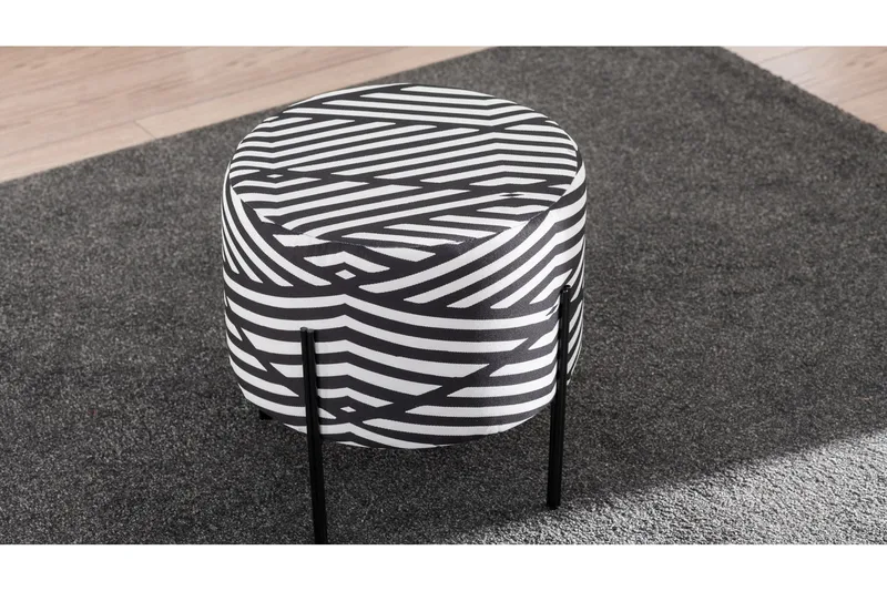 Istuinrahi Gembira - Musta/Valkoinen - Huonekalut - Tuoli & nojatuoli - Jakkara & jalkarahi - Säkkirahi