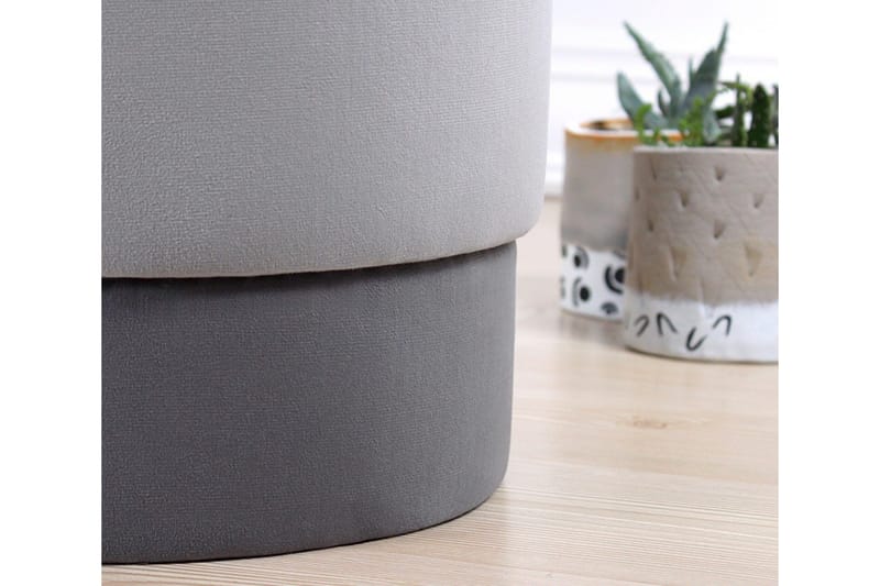 Istuinrahi Gettysburg 38 cm - Harmaa - Huonekalut - Tuoli & nojatuoli - Jakkara & jalkarahi - Säkkirahi