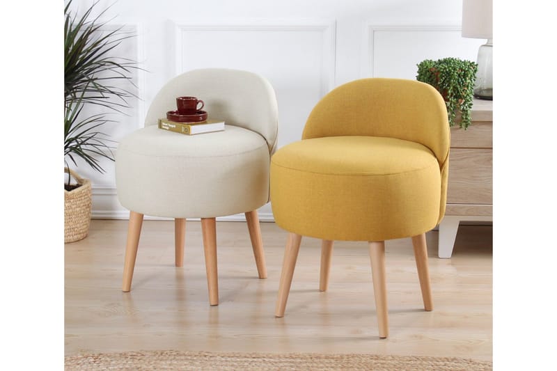 Istuinrahi Hibbing 42 cm - Beige - Huonekalut - Tuoli & nojatuoli - Jakkara & jalkarahi - Säkkirahi