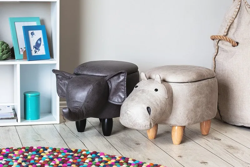 Istuinrahi Hippo 32 cm - Harmaa - Huonekalut - Tuoli & nojatuoli - Jakkara & jalkarahi - Säkkirahi