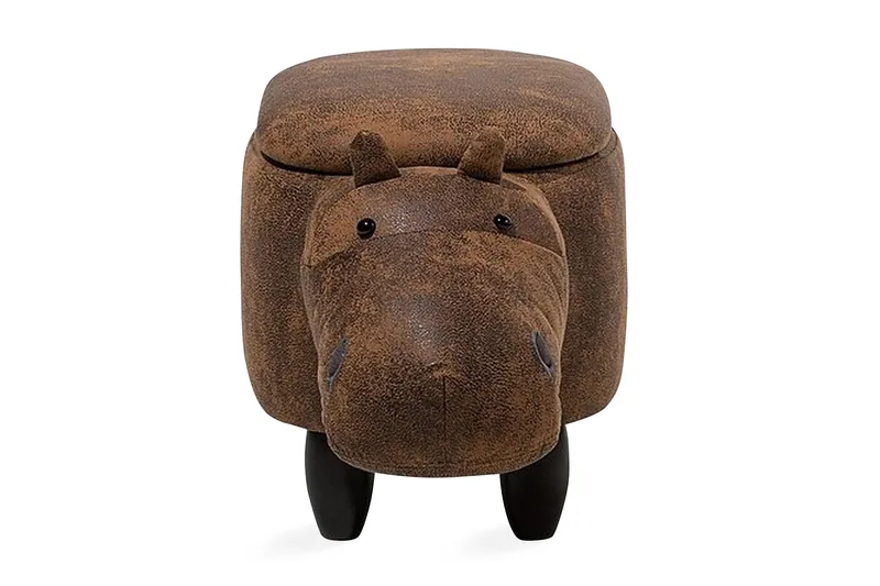 Istuinrahi Hippo 32 cm - Ruskea - Huonekalut - Tuoli & nojatuoli - Jakkara & jalkarahi - Säkkirahi