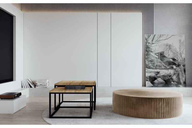 Istuinrahi Lardero Pyöreä - Beige - Huonekalut - Tuoli & nojatuoli - Jakkara & jalkarahi - Säkkirahi