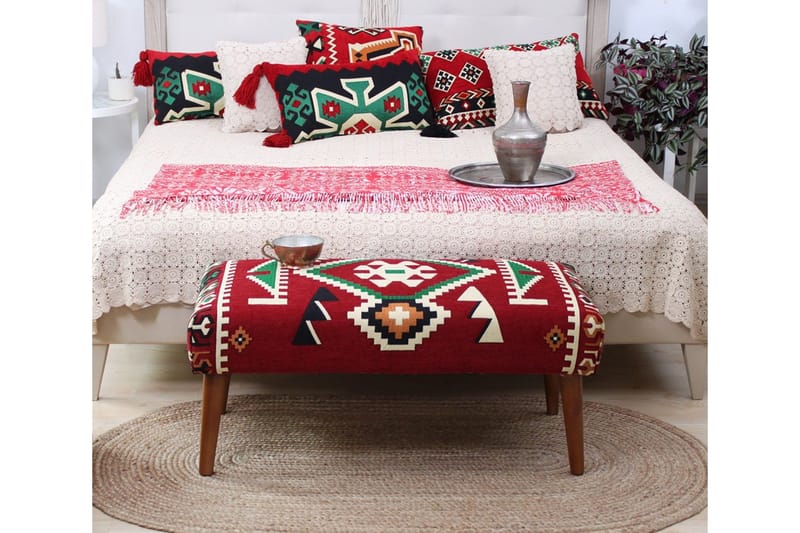 Istuinrahi McMinnville 91 cm - Punainen/Valkoinen - Huonekalut - Tuoli & nojatuoli - Jakkara & jalkarahi - Säkkirahi