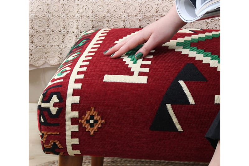 Istuinrahi McMinnville 91 cm - Punainen/Valkoinen - Huonekalut - Tuoli & nojatuoli - Jakkara & jalkarahi - Säkkirahi