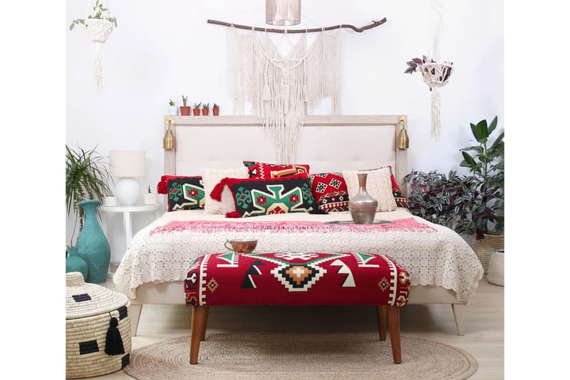 Istuinrahi McMinnville 91 cm - Punainen/Valkoinen - Huonekalut - Tuoli & nojatuoli - Jakkara & jalkarahi - Säkkirahi