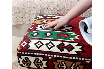 Istuinrahi McMinnville 91 cm - Punainen/Vihreä - Huonekalut - Tuoli & nojatuoli - Jakkara & jalkarahi - Säkkirahi