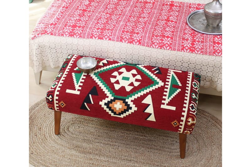 Istuinrahi McMinnville 91 cm - Punainen/Valkoinen - Huonekalut - Tuoli & nojatuoli - Jakkara & jalkarahi - Säkkirahi