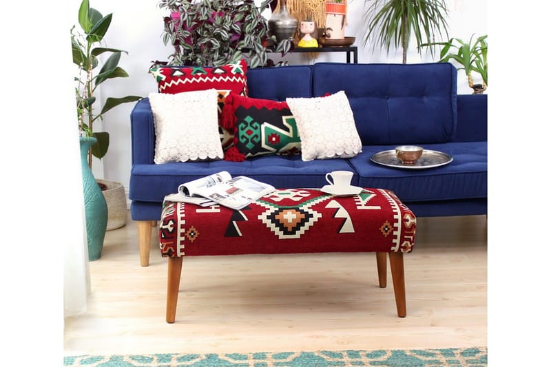 Istuinrahi McMinnville 91 cm - Punainen/Valkoinen - Huonekalut - Tuoli & nojatuoli - Jakkara & jalkarahi - Säkkirahi