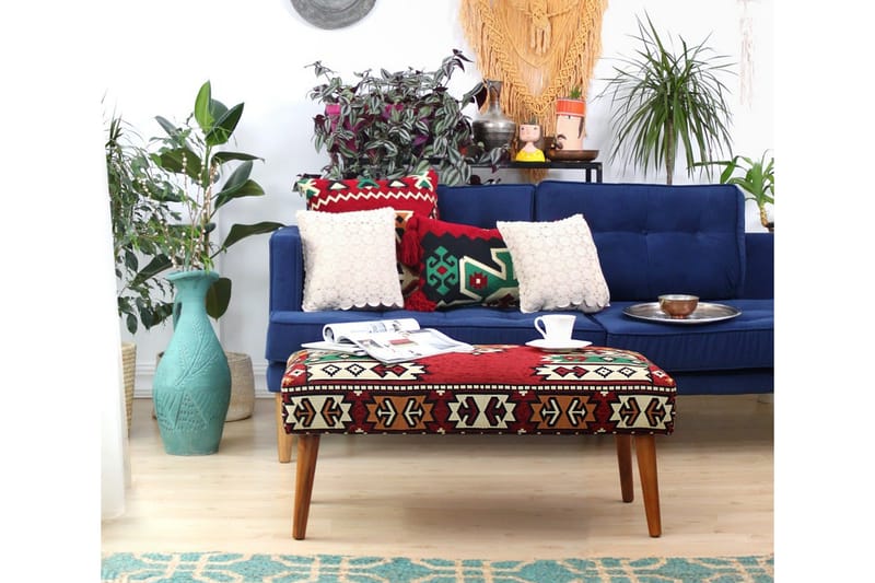 Istuinrahi McMinnville 91 cm - Punainen/Vihreä - Huonekalut - Tuoli & nojatuoli - Jakkara & jalkarahi - Säkkirahi