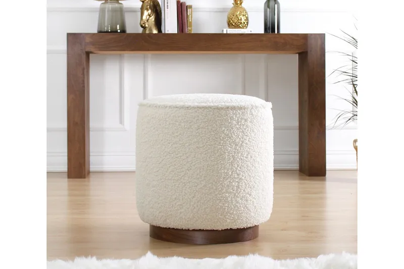 Istuinrahi Monterey 42 cm - Valkoinen - Huonekalut - Tuoli & nojatuoli - Jakkara & jalkarahi - Säkkirahi