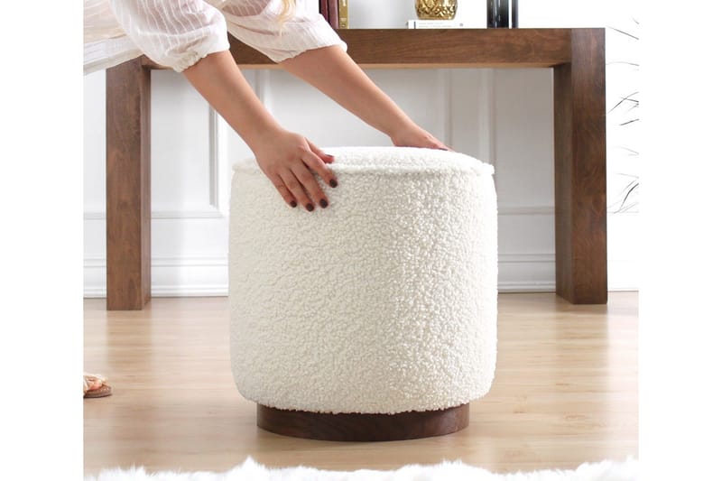 Istuinrahi Monterey 42 cm - Valkoinen - Huonekalut - Tuoli & nojatuoli - Jakkara & jalkarahi - Säkkirahi