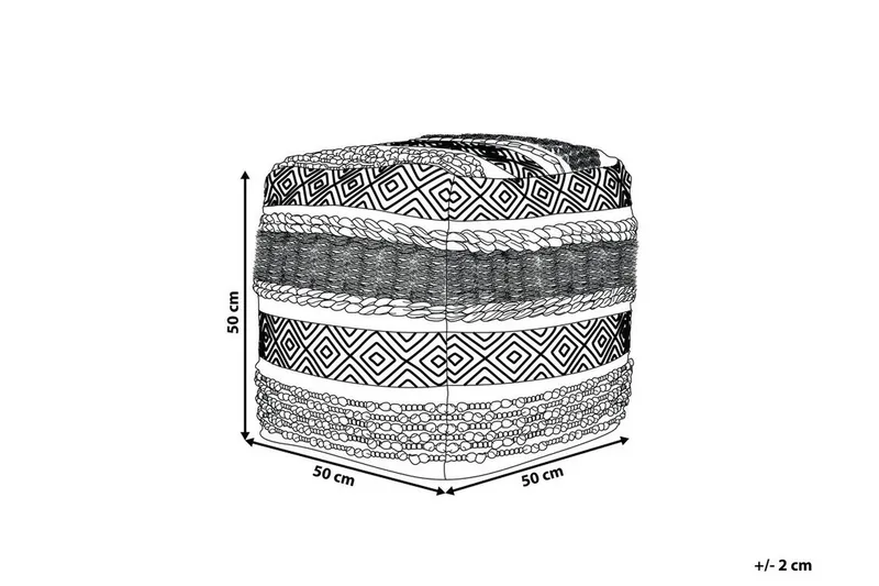 Istuinrahi Schario 50x50 cm - Valkoinen - Huonekalut - Tuoli & nojatuoli - Jakkara & jalkarahi - Säkkirahi