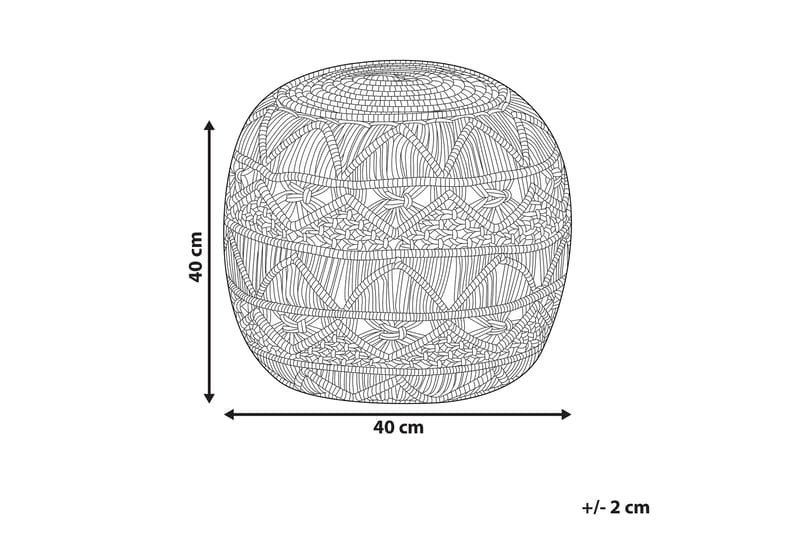 Istuinrahi Scoffield 40x40 cm - Harmaa - Huonekalut - Tuoli & nojatuoli - Jakkara & jalkarahi - Säkkirahi