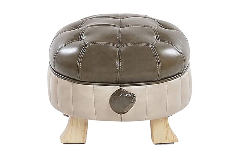 Istuinrahi Testudo - Keinonahka / vihreä / beige - Huonekalut - Tuoli & nojatuoli - Jakkara & jalkarahi - Säkkirahi