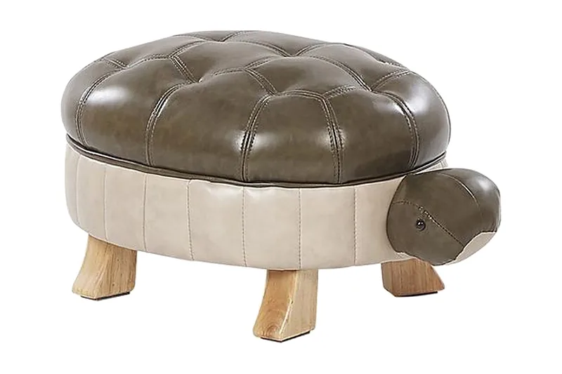 Istuinrahi Testudo, Keinonahka / vihreä / beige