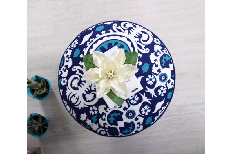 Istuinrahi Thambo 42 cm - Sininen/Valkoinen - Huonekalut - Tuoli & nojatuoli - Jakkara & jalkarahi - Säkkirahi