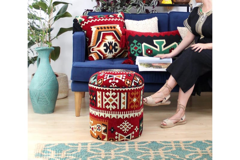 Istuinrahi Williamsport 40 cm - Monivärinen - Huonekalut - Tuoli & nojatuoli - Jakkara & jalkarahi - Säkkirahi