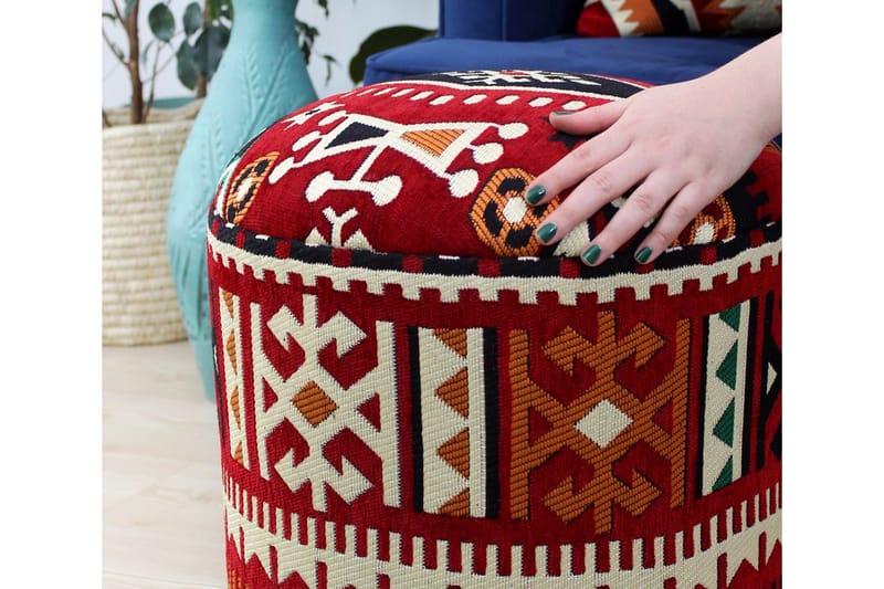 Istuinrahi Williamsport 40 cm - Monivärinen - Huonekalut - Tuoli & nojatuoli - Jakkara & jalkarahi - Säkkirahi