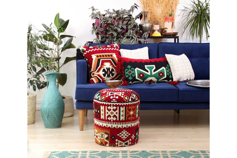 Istuinrahi Williamsport 40 cm - Monivärinen - Huonekalut - Tuoli & nojatuoli - Jakkara & jalkarahi - Säkkirahi