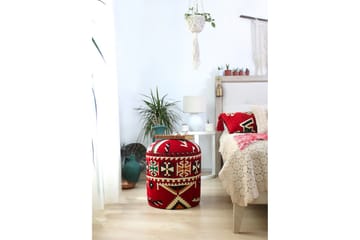Istuinrahi Williamsport 40 cm - Punainen/Musta - Huonekalut - Tuoli & nojatuoli - Jakkara & jalkarahi - Säkkirahi