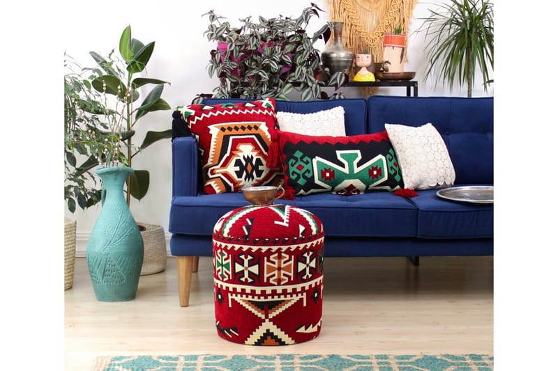 Istuinrahi Williamsport 40 cm - Punainen/Musta - Huonekalut - Tuoli & nojatuoli - Jakkara & jalkarahi - Säkkirahi