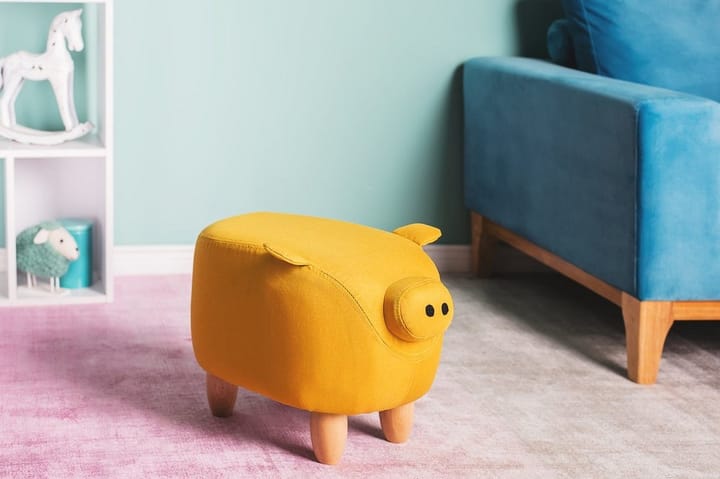 Istuinrahi Piggy 50 cm - Keltainen - Säkkirahi